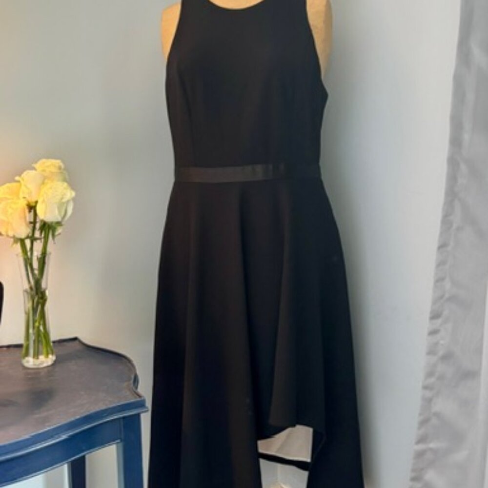 Calvin Klein Sleeveless Scuba High-Low Dress